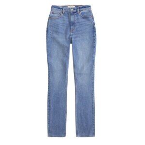 Abercrombie Ultra High Rise 90s Slim Straight Jean Sz 27 Short